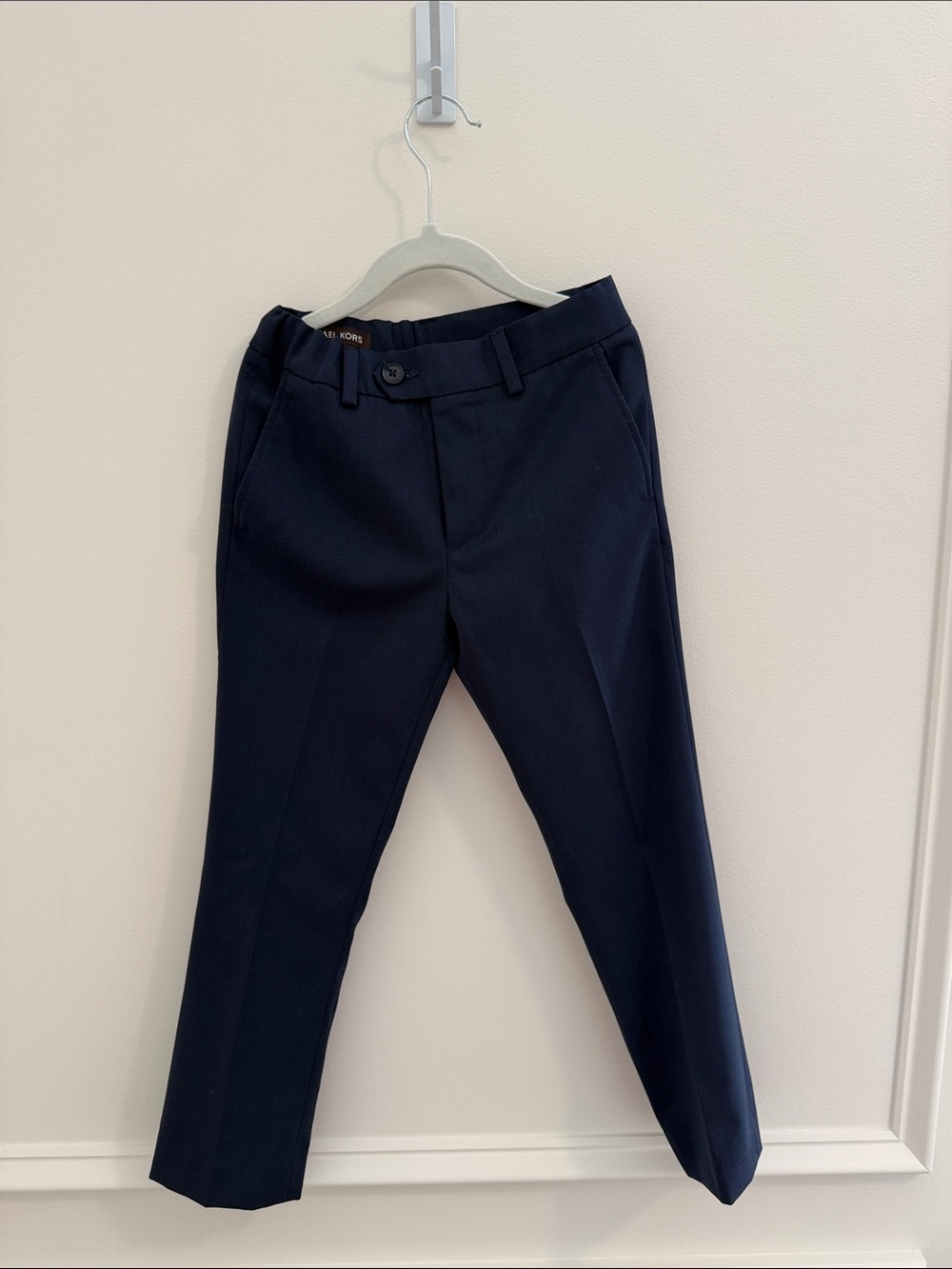 Michael Kors Boys Dark Navy Tailored Dress Pants Size 6